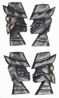 Pair of Haitian masks