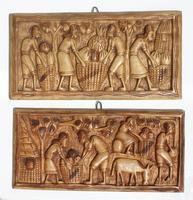 Carved wooden decor