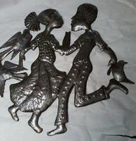 Dancing couple metal art