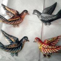 Set 4 metal birds