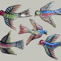 Set 5 colored birds