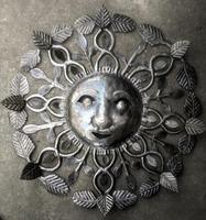 Metal sun face, wall art