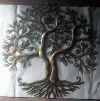 Colorful metal tree of life