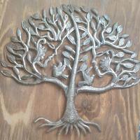 Haitian tree of life, metal artwork