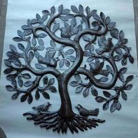 Haitian metal wall art - tree of life