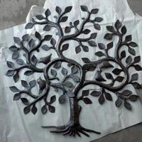 Haitian steel drum metal art: tree of life