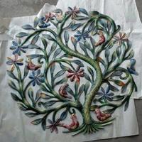 Haitian tree of life metal painted