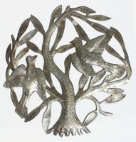 Metal tree with two birds